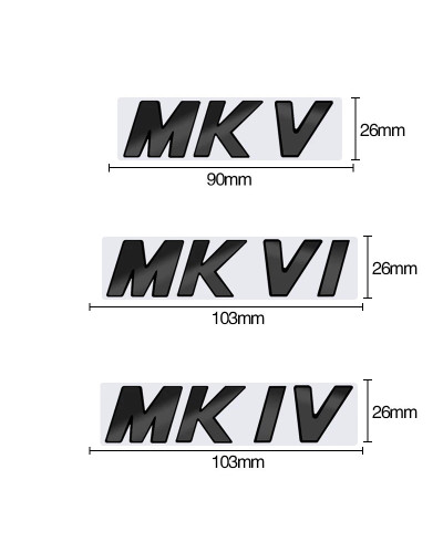 Insignia de pegatina de rejilla delantera para coche, emblema de Metal, estilo de coche, MKIV, MKVI, MKV, GOLF 4, 5, 6, 7, MK4, 