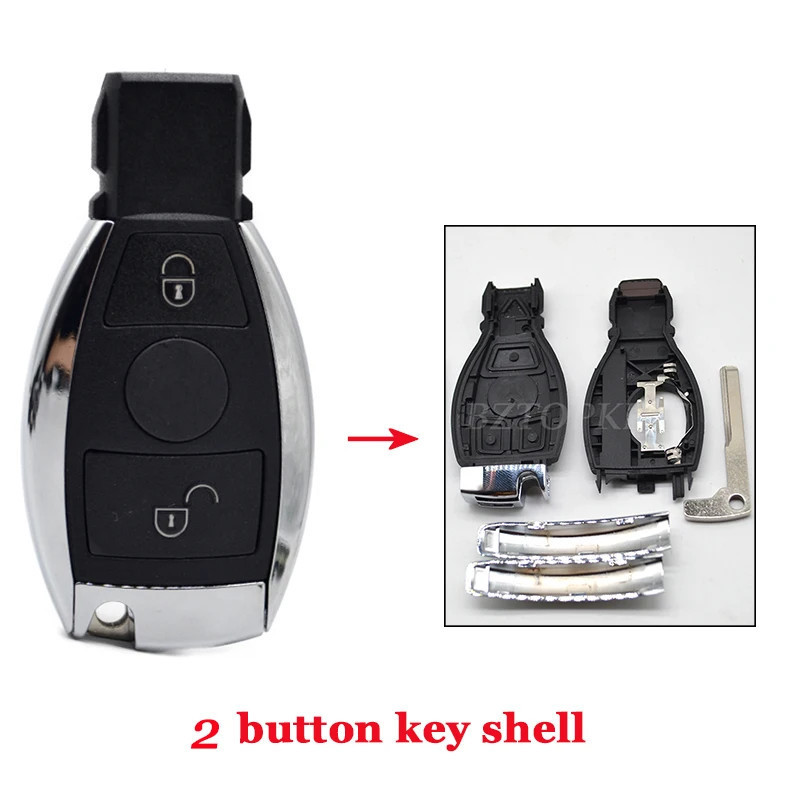 BZTOPKEYS Remote car key fob 315/434Mhz for Mercedes Benz NEC BGA BE W202 W203 W204 W210 W220 smart semi-key less