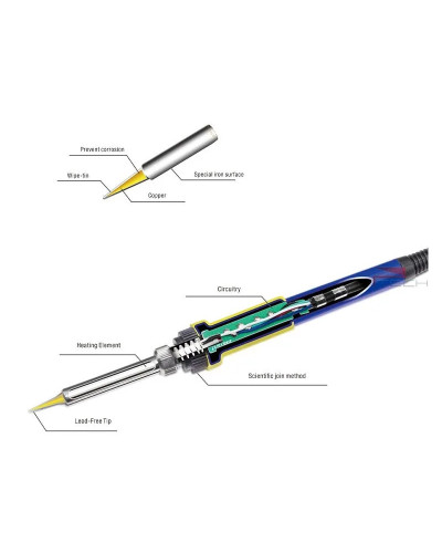 BAKU Electric Soldering Iron Solder Handle Replacement with DIN 5 Pin 