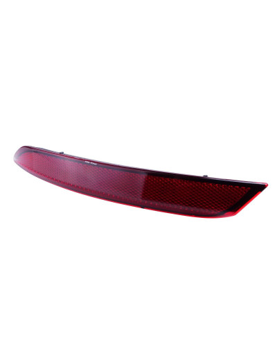 Reflector de parachoques trasero sin luz, lente roja izquierda, compatible con VW Polo 2014-2017 Hatchback