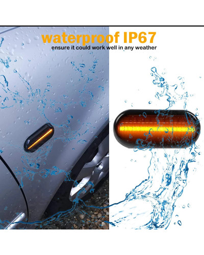 Luz intermitente secuencial, marcador lateral dinámico para VW Golf 3 4 MK3 MK4 Passat 3BG Polo 6N 9N Bora Vento