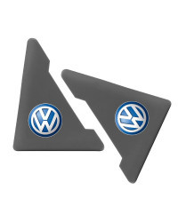 Cubiertas anticolisión universales para esquina de puerta de coche, Protector de silicona transparente para Volkswagen, VW, GOLF