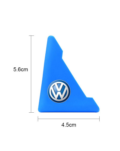 Cubiertas anticolisión universales para esquina de puerta de coche, Protector de silicona transparente para Volkswagen, VW, GOLF