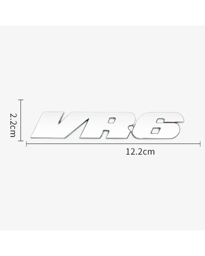 Insignia de Metal 3D para guardabarros de maletero de coche, calcomanía con logotipo V6R, emblema para VW R32, Polo, Golf 4, 3, 