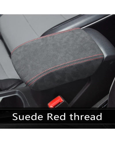 Funda protectora de cuero para Reposabrazos de consola central Volkswagen, accesorios para VW t-roc Troc 2019, 2020, 2021, 2022,