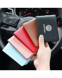 Funda de licencia de coche ultradelgada, tarjetero para VW Golf Amarok T5 Phaeton Teramont ID3 Tiguan t-cross Passat Magotan