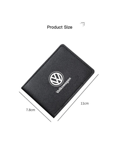 Funda de licencia de coche ultradelgada, tarjetero para VW Golf Amarok T5 Phaeton Teramont ID3 Tiguan t-cross Passat Magotan