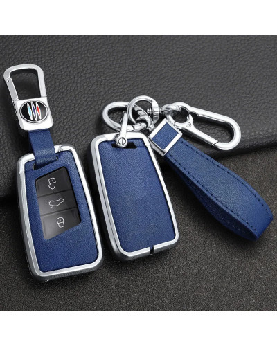 Funda completa para llave de coche, carcasa Fob para Volkswagen VW Tiguan MK2 Magotan Passat B8 CC, Skoda Superb A7, accesorios