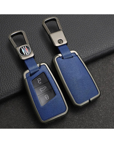 Funda de cuero para llave de coche, accesorio de aleación de Zinc para VW Magotan Volkswagen Passat B8 Skoda Superb Kodiaq A7, n