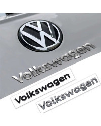 Pegatina de insignia de emblema de Volkswagen, calcomanía de ABS 3D para maletero de coche, accesorios para VW Golf, Polo, Caddy