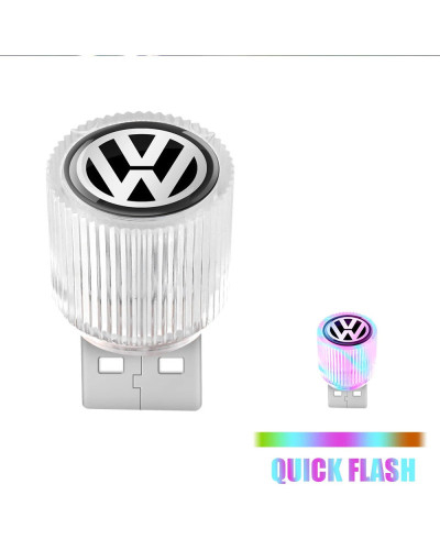 Mini USB LED para coche, luz ambiental, lámparas de ambiente decorativas para Volkswagen VW Golf Passat B6 Jetta Touran CADDY GT