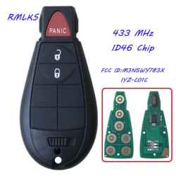 New Fobik Key Remote Fob 7 Button 434Mhz For Chrysler 300C Voyager 2008 2009 2010 for Jeep Cherokee for Dodge Caliber Journey