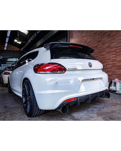 Alerón trasero para techo de maletero, accesorio de fibra de carbono/FRP, estilo de coche, VW Scirocco 2008 - 2017 para Volkswag