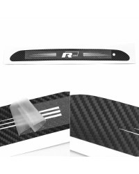 Luz de freno trasera de carbono para coche, calcomanías adhesivas de marca para Volkswagen VW R Line Rline Jetta GOLF 3 4 5 6 7 