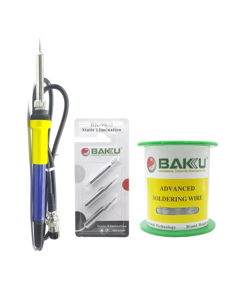 BAKU Electric Soldering Iron Kit Rework Station Handle for 936 878L 60