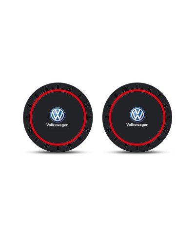 Posavasos de silicona de PVC para coche, alfombrilla antideslizante, soporte para botella para VW Golf Passat Bora Jetta Tiguan 