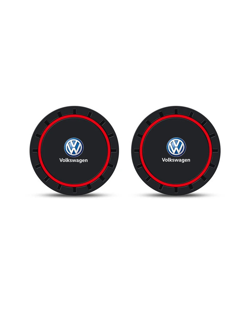 Posavasos de silicona de PVC para coche, alfombrilla antideslizante, soporte para botella para VW Golf Passat Bora Jetta Tiguan 