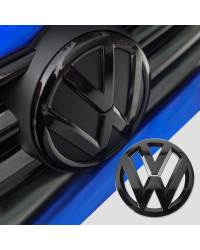 Etiqueta engomada del emblema de la tapa del maletero trasero del radiador delantero del coche decoración para Volkswagen VW Gol