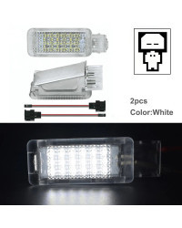 Luces LED para reposapiés de coche, lámparas para maletero de VW, Golf, Polo, Passat, Tiguan, Jetta, Caddy, Touareg, Scirocco, 2