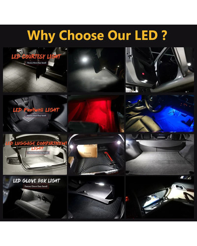 Luces LED para reposapiés de coche, lámparas para maletero de VW, Golf, Polo, Passat, Tiguan, Jetta, Caddy, Touareg, Scirocco, 2