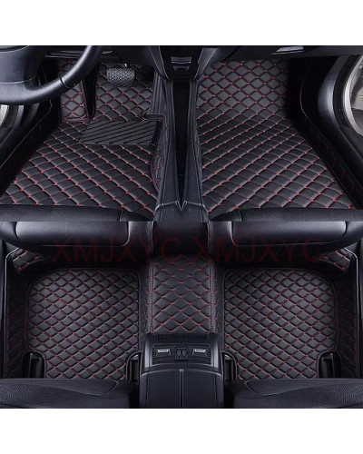 Alfombrillas 3D personalizadas para coche, accesorios interiores de cuero Artificial para Volkswagen Vw Tiguan 2017-2023 Touareg