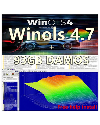 2023 hot sell winols 4.7 software+ 93GB WINOLS DAMOS Big Archive Damos