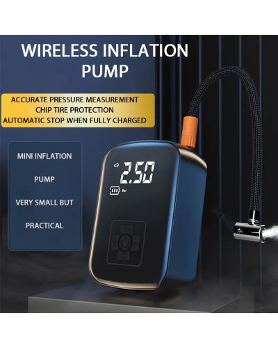 1pc Wireless Car Air Compressor Air Pump Electric Tire Inflator Pump f