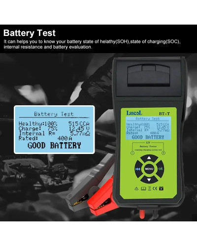 Lancol BT-T 12V Auto Battery Diagnostic Tool For Digital Battery Teste