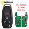 Datong World Car Remote Key Fit For Ford F150-F550 Fusion Explorer N5F-A08TAA ID49Chip 315 Mhz Auto Smart Control HU101 Flip Key