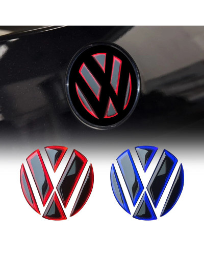 Emblema delantero y trasero para coche, pegatina con logotipo para Volkswagen VW Golf7 CC POLO Jetta Passat Touareg Bora, pegati