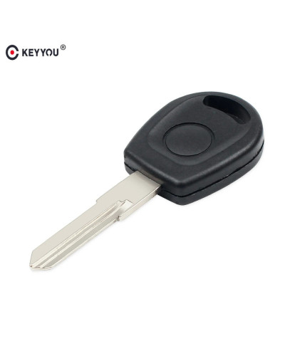 KEYYOU-transpondedor para llave de coche, carcasa de Chip Fob, sin cortar, para VW, Volkswagen, Jetta, POLO, BORA, PASSAT, HU49