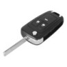 KEYYOU Flip Folding Remote car Key Shell For Chevrolet Cruze Epica Lova Camaro Impala 2 3 4 5 Button HU100 Blade