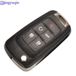 jingyuqin Flip Folding Remote car Key Shell For Chevrolet Cruze Epica Lova Camaro Impala 2 3 4 5 Button HU100 Blade