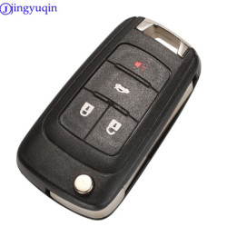 jingyuqin Flip Folding Remote car Key Shell For Chevrolet Cruze Epica Lova Camaro Impala 2 3 4 5 Button HU100 Blade