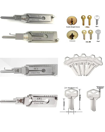 Lock Decoder Pick Professional Locksmith Tools Multifunctional Tool fo