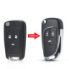 Modified Folding Remote Car Key Shell For Chevrolet Cruze Epica Lova Camaro For Opel Vauxhall Insignia Astra Mokka For Buick