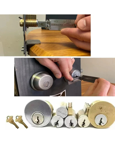 Lock Decoder Pick Professional Locksmith Tools Multifunctional Tool fo