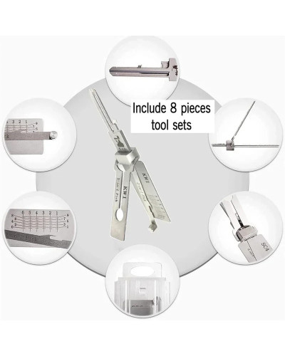 Lock Decoder Pick Professional Locksmith Tools Multifunctional Tool fo