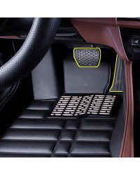 Alfombrilla de cuero para el suelo del coche, accesorio personalizado para Volkswagen VW Tiguan 5N 2009 ~ 2016 2010 2011 2012