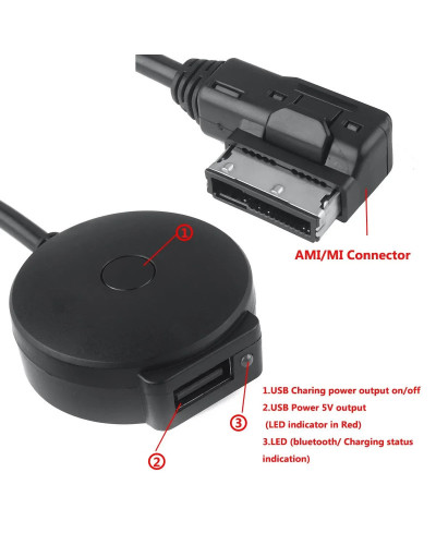 Adaptador de música para coche, dispositivo con 3G, AMI, AUX, USB, bluetooth, 3G, MMI, MDI, con Chipset CSR 4,0, Multimedia, par