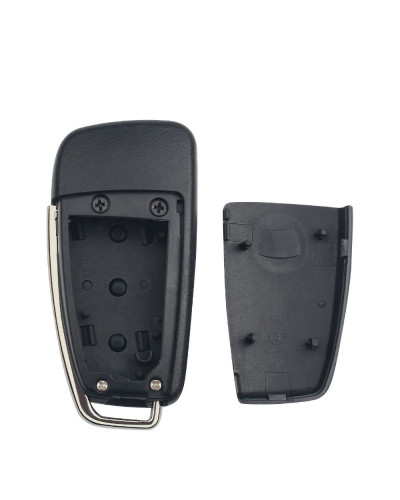 Dandkey-funda plegable para llave de coche, carcasa de 3 botones para AUDI A6, VW, Pasha, Bora, Skoda, Seat sin cuchilla