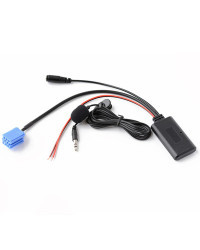 Adaptador de micrófono inalámbrico bluetooth para coche, estéreo AUX IN Music para VW Golf MK4, Audi A3, A4, A6, 8 pines, Skoda 