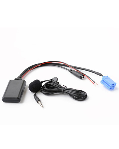 Adaptador de micrófono inalámbrico bluetooth para coche, estéreo AUX IN Music para VW Golf MK4, Audi A3, A4, A6, 8 pines, Skoda 