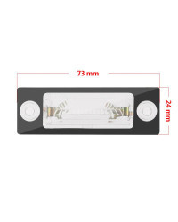 Luz halógena para matrícula de coche, lámpara para VW Passat B5 B6 Caddy Touran Golf Transporter T5 T6 Jetta Skoda Superb, 2 uni