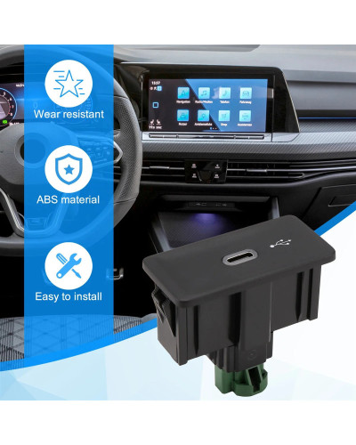 Arnés de enchufe de instalación para coche, conector USB AUX, CarPlay, MDI, AMI, para VW Golf 7, 5G0, 035, 222 F, 5QD, 035, 726 