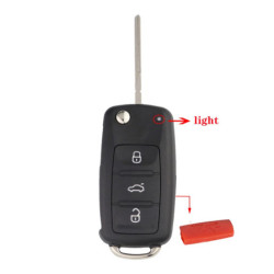 YIQIXIN For VW VOLKSWAGEN Jetta Tiguan Golf Mk6 Caddy Eos Skoda Toledo Bora Sagitar Polo Passat Beetle Flip Remote Key Shell