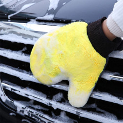 Gants de lavage de voiture en molleton de corail doux, microfibre velours, Absorption d'eau, gants de lavage de voiture, nettoye