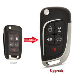 2/3/45B Modified Flip Remote Car Key Shell For Chevrolet Cruze Epica Lova Camaro Fit Buick Opel Vauxhall Insignia Astra Fob Case