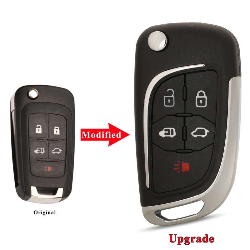 2/3/45B Modified Flip Remote Car Key Shell For Chevrolet Cruze Epica Lova Camaro Fit Buick Opel Vauxhall Insignia Astra Fob Case