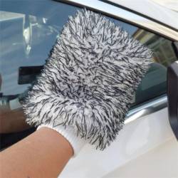 Coral Fleece Car Cleaning Gloves Large Color Plush Fine Fiber Cleaning Towel Car Washing Supplies Bear Paw Accessories Wholesale